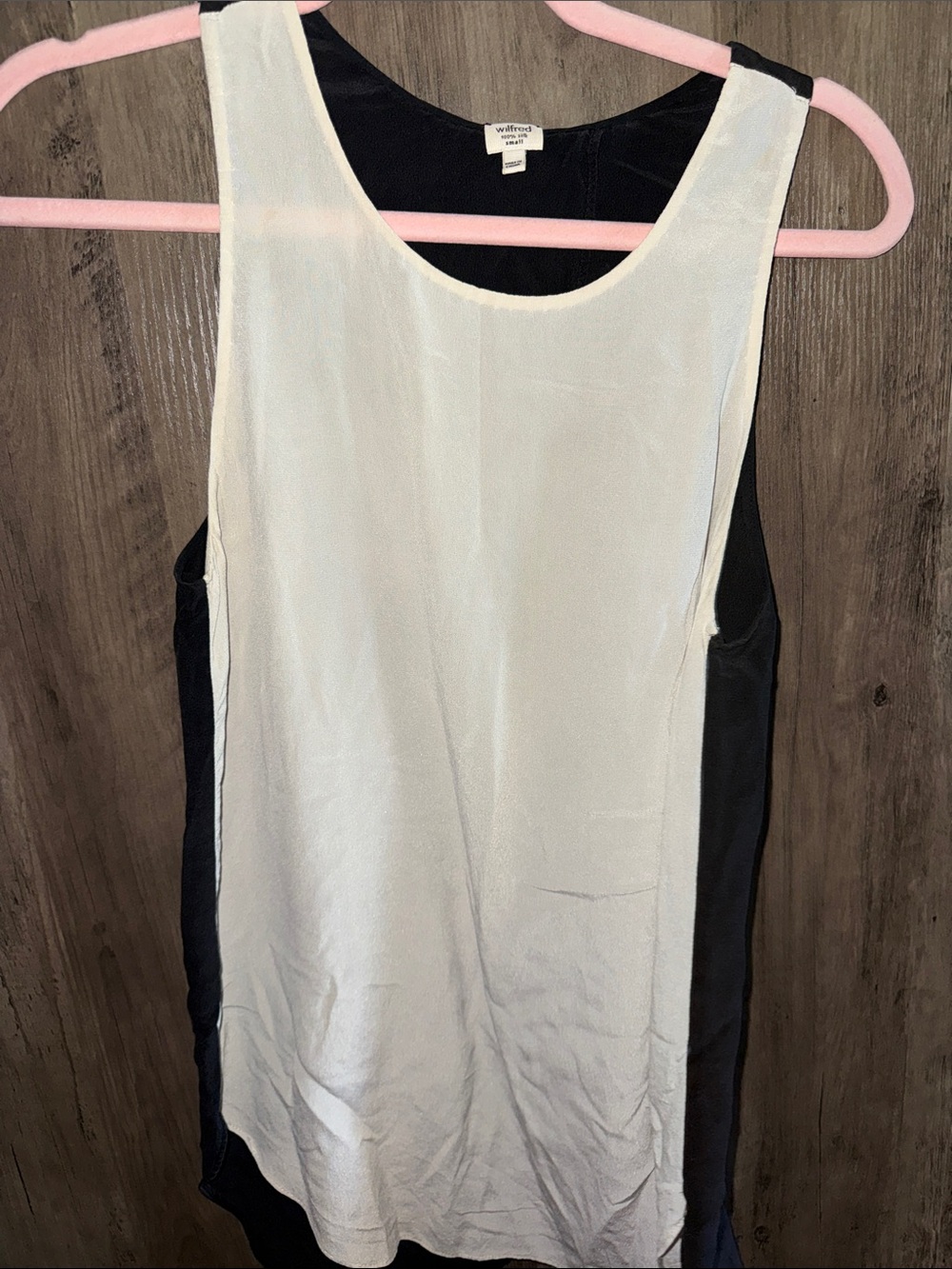 Wilfred Two-Tone White and Black Tank Top